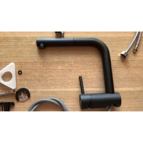 Vòi rửa bát chưa lắp Hafele HT21-GH1P254 577.55.390 có dây rút