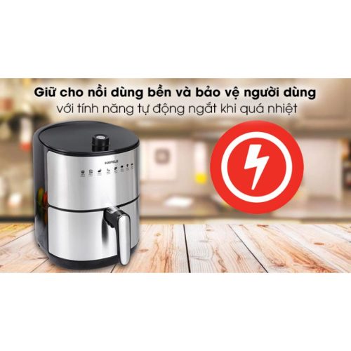 Nồi chiên không dầu Hafele 3.2 lít AF-68A 535.43.710 5 An toàn nồi chiên không dầu Hafele 3.2 lít AF-68A 535.43.710