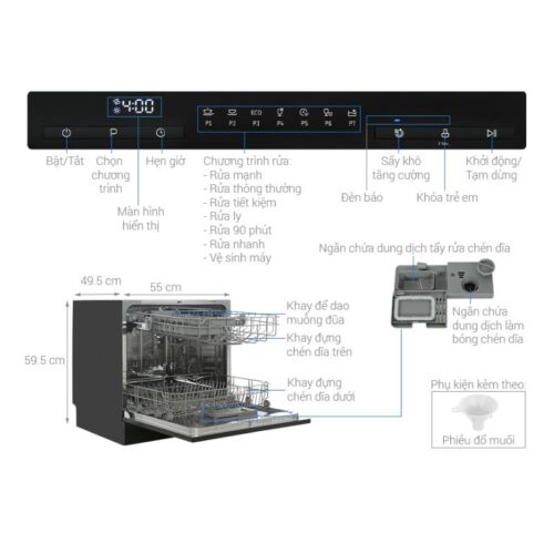 Ảnh thông số Häfele HDW-T5531B 538.21.350