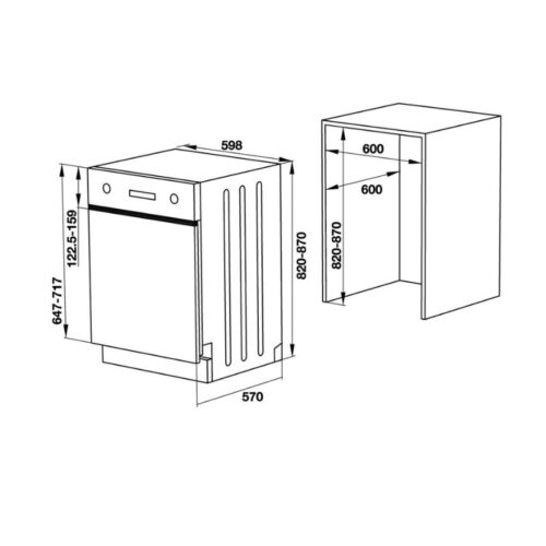 Hình ảnh 3d Häfele HDW-HI60B 533.23.210