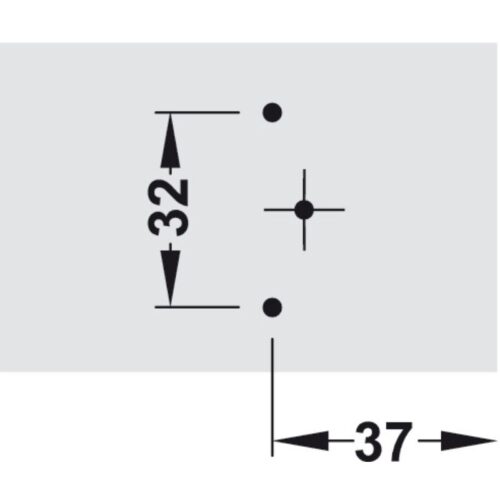 Kích thước đế bản lề giảm chấn Metalla SM Hafele 311.70.550