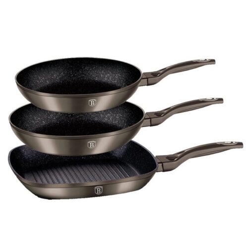 Hình ảnh bộ 3 chảo vân đá cẩm thạch đáy từ Hafele Berlinger Haus 531.08.010