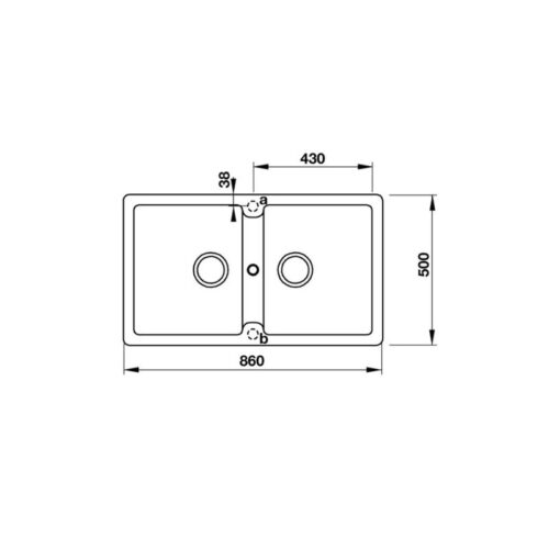 Kích thước Chậu rửa bát đá 2 hố Hafele GRANSTONE HS19-GEN2S90