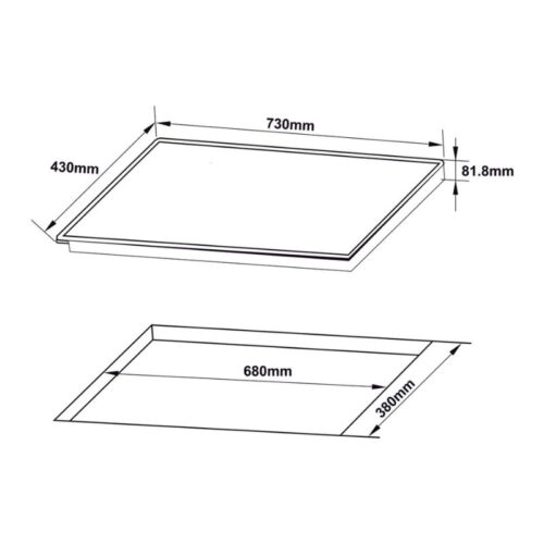 Kích thước bếp từ Hafele HC-I73242B 536.61.857