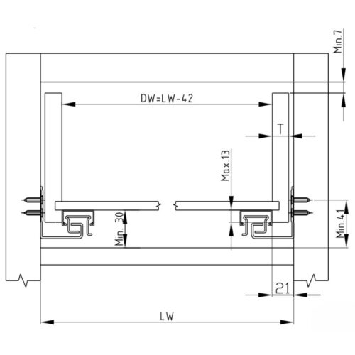 Ray âm giảm chấn nhấn mở EPC Evo 450mm Hafele 433.32.154 3 kich thuoc ray am giam chan nhan mo epc evo 450mm hafele 433.32.154