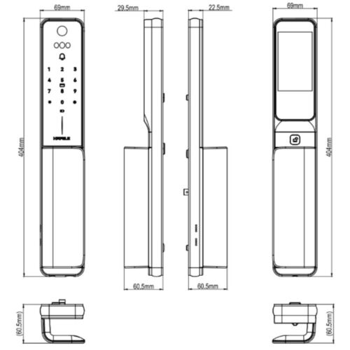 kich thuoc khoa dien tu hafele horizon pp2501w 499.21.224
