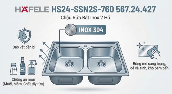 Chất liệu Inox 304