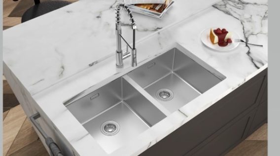 Chậu rửa bát inox 2 hố Hafele HS24-SSN2S-760 567.24.427