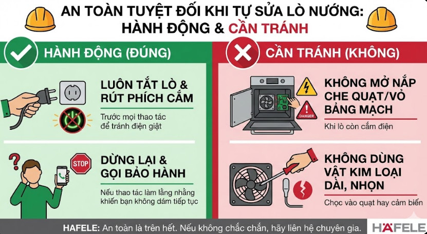 Hành động và những điều cần tránh khi tự sửa