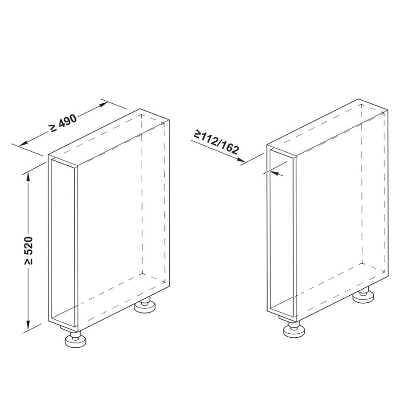 Size Kệ đựng gia vị Hafele 545.14.322