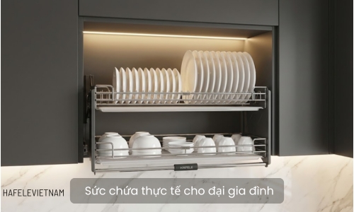 504.71.075 - tải trọng 12kg - sức chứa thực tế cho đại gia đình