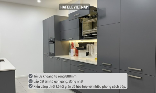 Bộ rổ bát đĩa Hafele Lento 504.76.009 600mm 6 504.76.009 - Thiết kế tinh gọn – phù hợp nhiều kiểu tủ