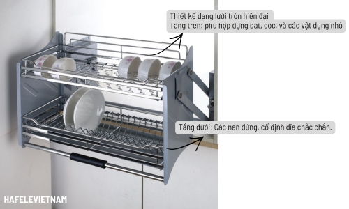 504.76.010 - Rổ 2 tầng rộng rãi – sắp xếp khoa học