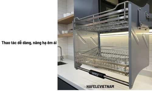 Giá bát nâng hạ Lento 900mm Hafele 504.76.013 5 504.76.013 Thao tác dễ dàng với hệ thống nâng - hạ êm ái