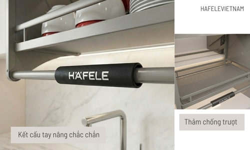 504.76.818 kết cấu tay nâng chắc chắn đáy đặc kết hợp thảm chống trượt