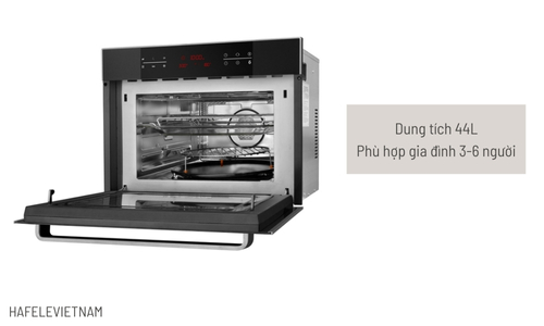 Lò vi sóng Hafele HO-KT45B 535.02.731 có nướng âm tủ 44 lít 16 535.02.731 dung tích 44L thoải mái nấu nướng