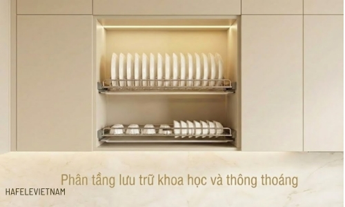 Giá bát cố định Hafele Oria 544.07.013 600mm 7 544.07.013 - Phân tầng lưu trữ khoa học và thông thoáng
