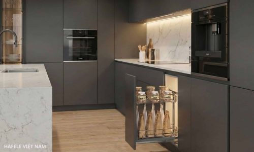 Giá gia vị Inox 304 Hafele Omero 547.10.062 250mm 9 547.10.062 - Đồng bộ thẩm mỹ với tủ bếp hiện đại