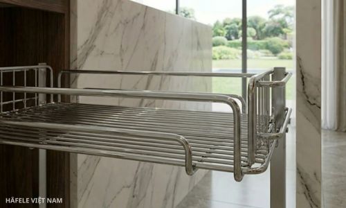 Giá gia vị Inox 304 Hafele Omero 547.10.066 450mm 7 547.10.066 - Hoàn thiện cao cấp – phù hợp tiêu chuẩn bếp hiện đại