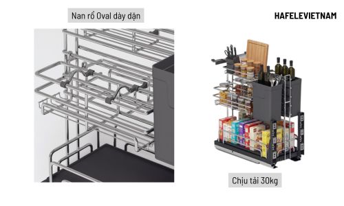 547.11.002 Nan rổ Oval chắc chắn và chịu tải đến 30kg