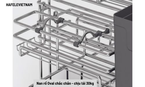 Giá dao thớt Inox 304 Hafele Omero 547.11.003 300mm 6 _547.11.003 Nan rổ Oval chắc chắn, chịu tải cao