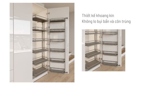 548.65.862 Khoang tủ kín bảo quản thực phẩm an toàn