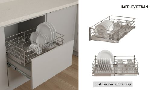 Giá bát đĩa Inox 304 Hafele Kason 549.04.047 900mm 6 549.04.047 - Chất liệu Inox 304 cao cấp – bền hơn gấp nhiều lần