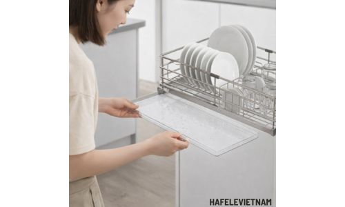 Giá bát đĩa Inox 304 Hafele Kason 549.04.047 900mm 10 _549.04.047 Khay hứng nước thông minh