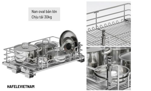 549.04.056 Nan rổ Oval dày dặn, chịu tải nặng lên đến 30kg