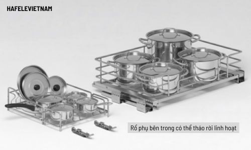 549.04.056 Rổ chứa có thể tách rời linh hoạt