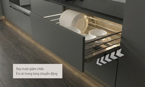 549.08.013 ray trượt giảm chấn êm ái trong từng chuyển động