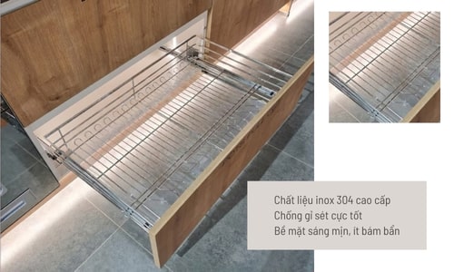 Bộ rổ xoong nồi Hafele Cappella 549.08.023 600mm 11 549.08.023 chất liệu inox 304 bền bỉ, dễ vệ sinh