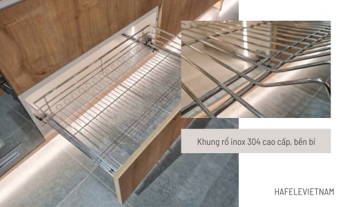549.08.033 chất liệu inox bền bỉ cho khoang tủ rộng 800mm