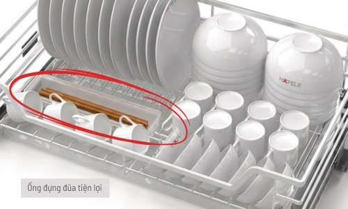 549.08.143 ống đựng đũa và khay hứng nước đi kèm tiện lợi