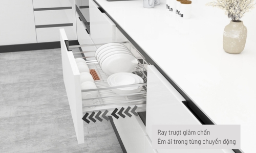 549.08.143 ray trượt giảm chấn êm ái trong từng chuyển động