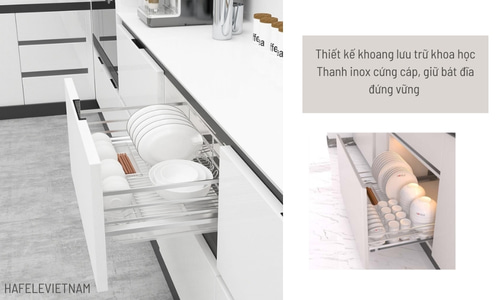 549.08.153 thiết kế khoang lưu trữ bát đĩa gọn gàng, khoa học