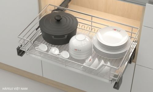 Bộ rổ xoong nồi Hafele Cappella 549.08.427 9 549.08.427 Khung rổ mở, linh hoạt theo thói quen sử dụng