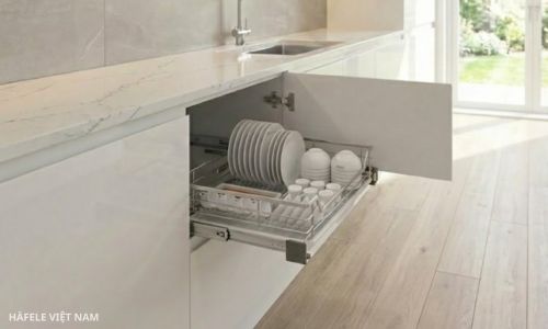 Giá bát đĩa Hafele Cappella 549.08.447 11 549.08.447 - Lắp đặt linh hoạt theo cấu trúc tủ bếp (lắp đặt cho cửa bản lề)