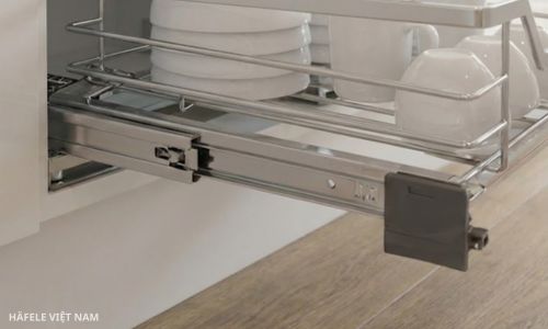 Giá bát đĩa Hafele Cappella 549.08.447 10 549.08.447 - Ray trượt giảm chấn cho thao tác êm ái, ổn định