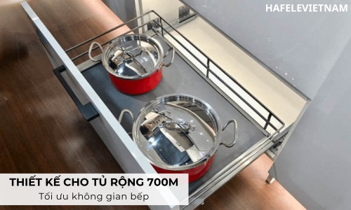 Bộ rổ xoong nồi Hafele Kason 549.08.865 700mm 6 549.08.865 phù hợp với tủ 700mm