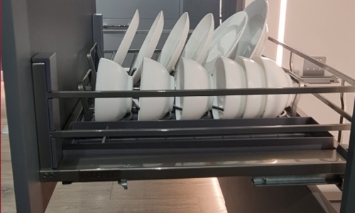 Giá bát đĩa Hafele Kason Flex 549.08.887 800mm 8 549.08.887 hệ thống ray trượt bền bỉ