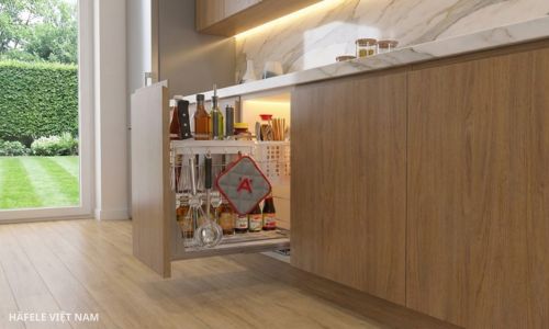 Bộ rổ dao thớt, chai lọ Hafele Sonata 549.20.415 8 549.20.415 Lắp đặt thuận tiện, phù hợp tủ bếp tiêu chuẩn