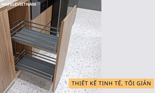 Bộ rổ gia vị Hafele Omero 549.20.825 400mm 6 549.20.825 thiết kế tinh tế, tối giản