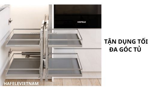 Bộ rổ góc Hafele Olla 595.50.804 900mm 6 595.50.804 thiết kế hoàn hảo cho tủ bếp chữ L