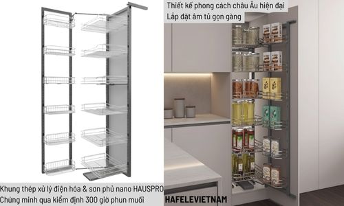 Tủ kho Hafele Kara Swing 595.71.043 450mm 9 595.71.043 Hoàn thiện bền đẹp giữ thẩm mỹ lâu dài theo thời gian