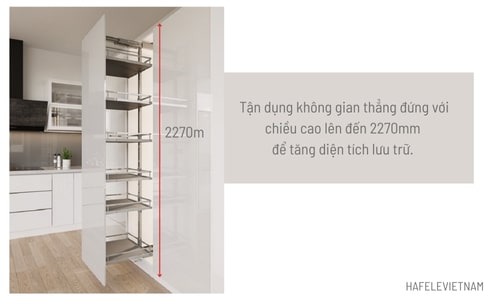 595.80.803 tận dụng chiều cao tủ bếp