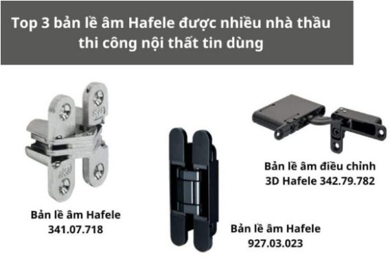 Bản lề âm Hafele loại nào tốt