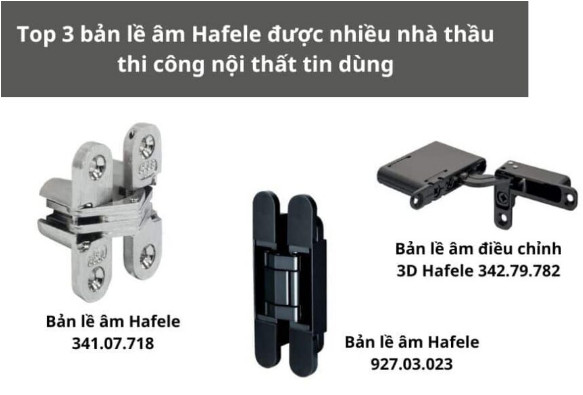 Bản lề âm Hafele loại nào tốt