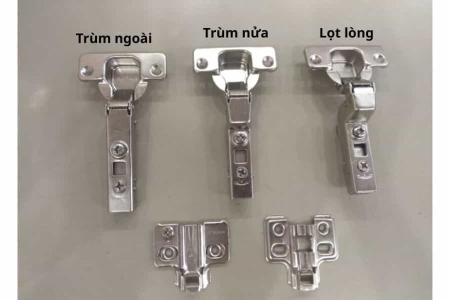 Các loại bản lề giảm chấn Hafele