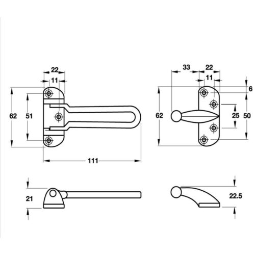 kich thuoc chot an toan mau niken mo hafele 489.15.001
